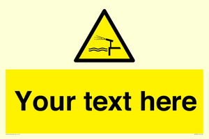 Custom warning water cannon